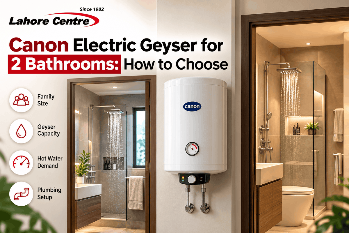 Canon Electric Geyser for 2 Bathrooms: How to Choose