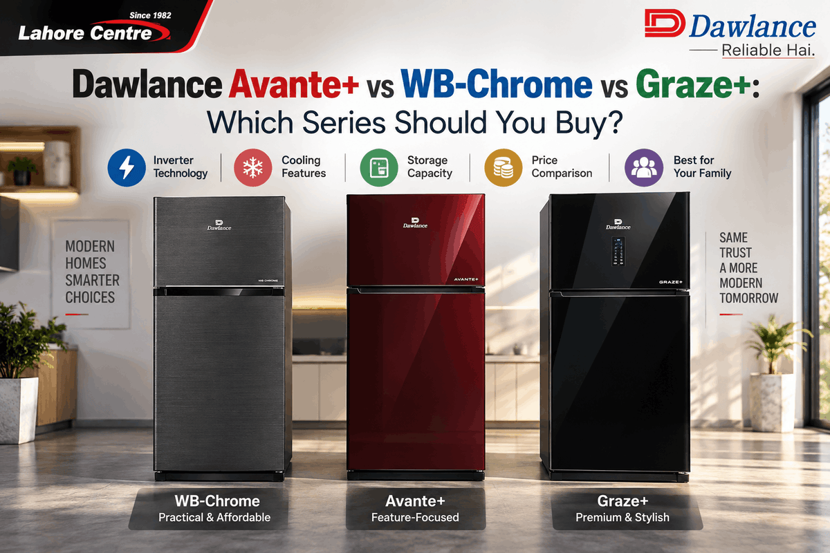 Dawlance Avante+ vs WB-Chrome vs Graze+: Which Series Should You Buy?