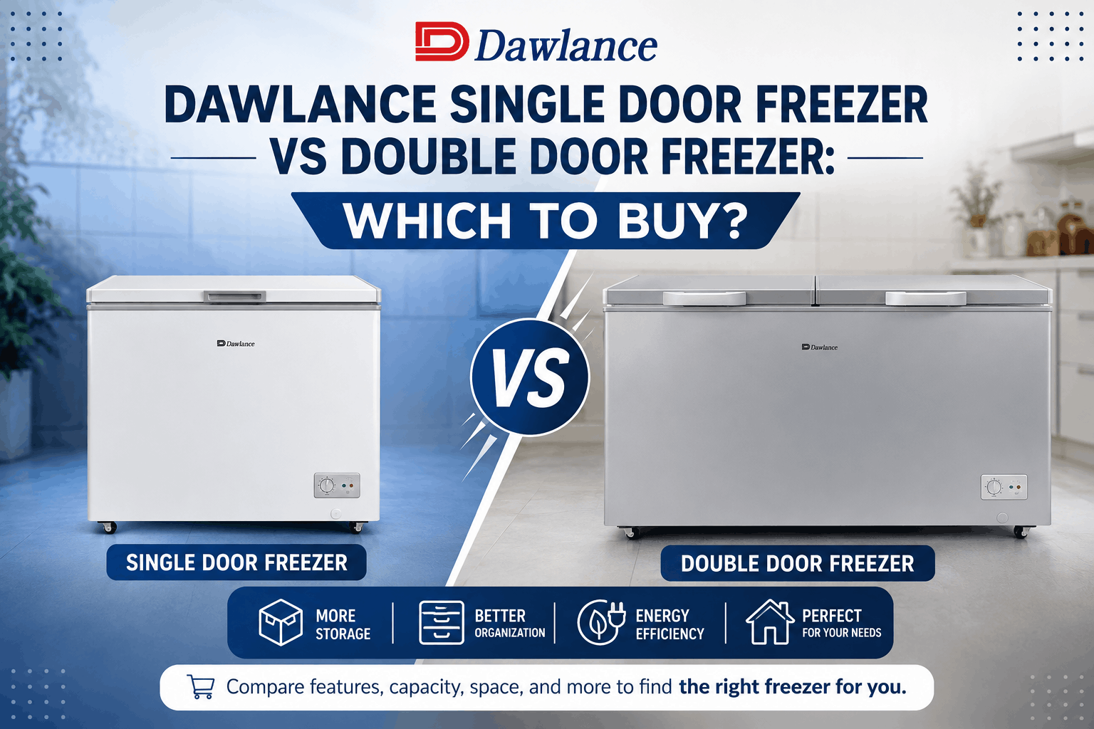 Dawlance Single Door Freezer vs Double Door Freezer: Which to Buy?