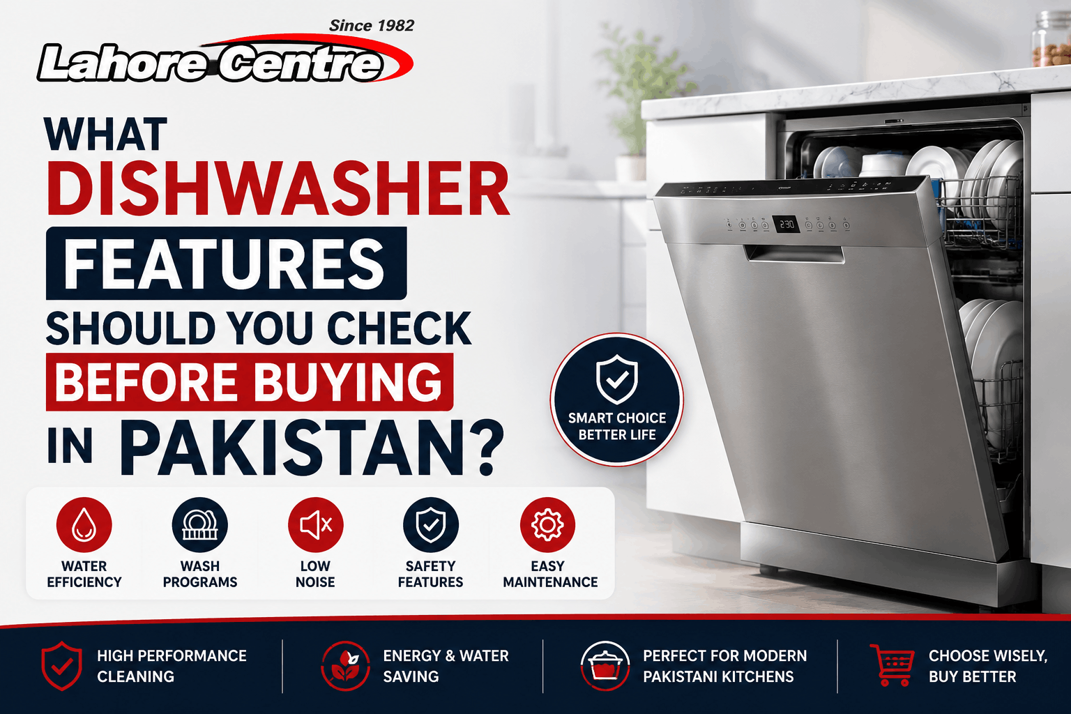 Dishwasher Features to Check Before Buying in Pakistan