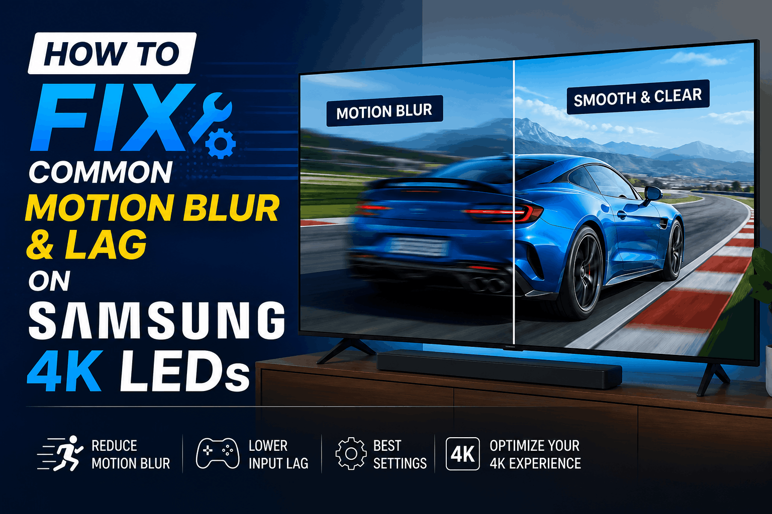 How to Fix Common Motion Blur and Lag on Samsung 4K LED