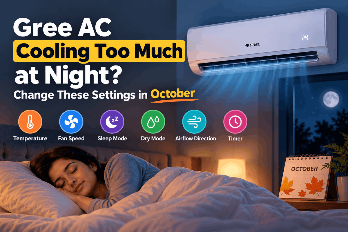 Gree AC Cooling Too Much at Night? Change These Settings in October