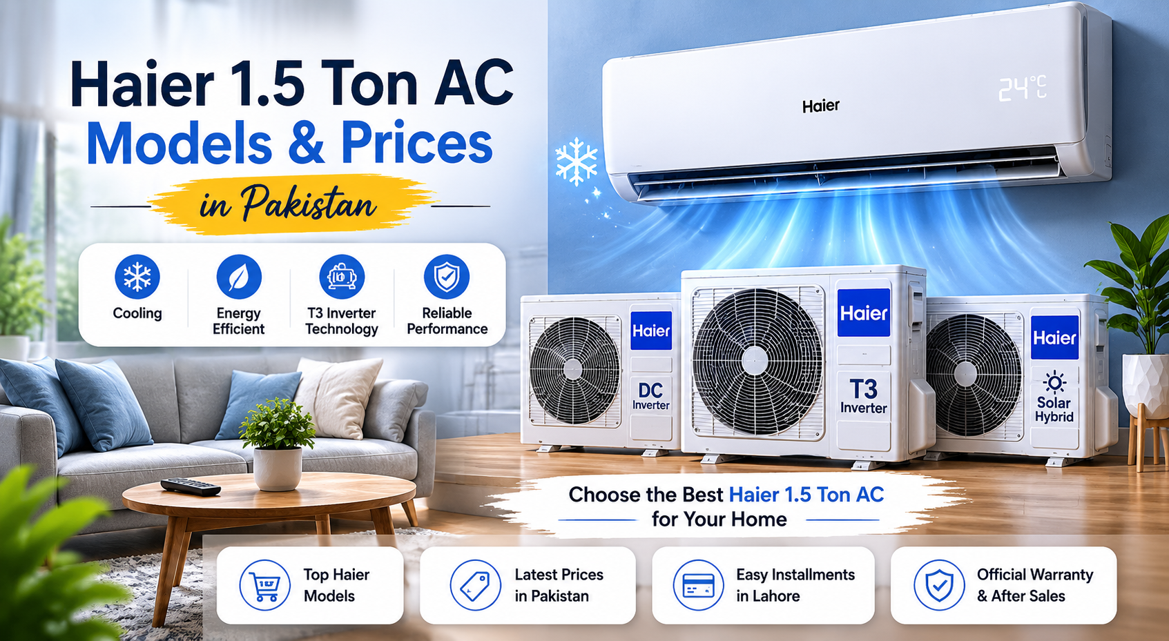 Haier 1.5 Ton AC | Model and Prices 