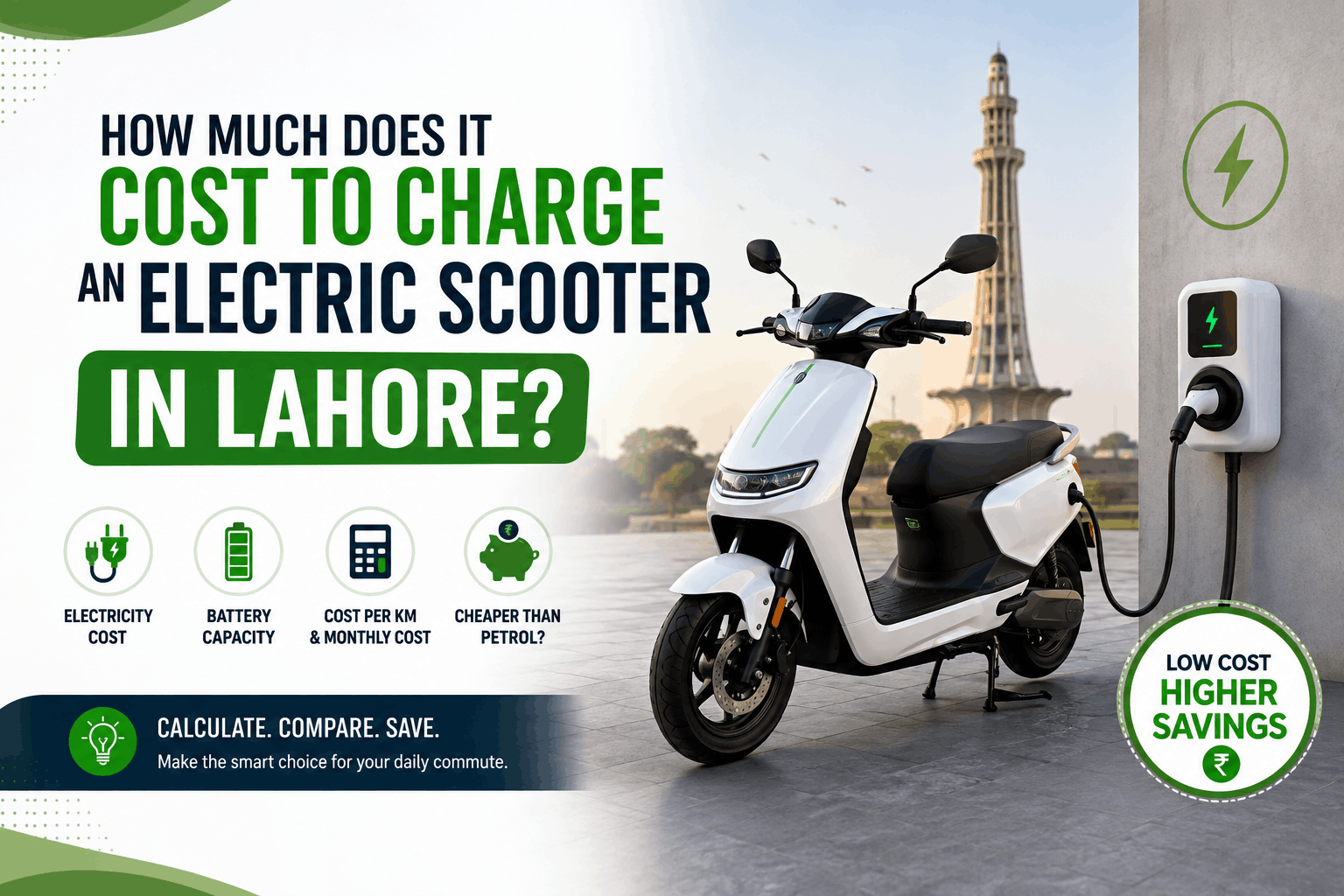 How Much Does It Cost to Charge an Electric Scooter in Lahore?