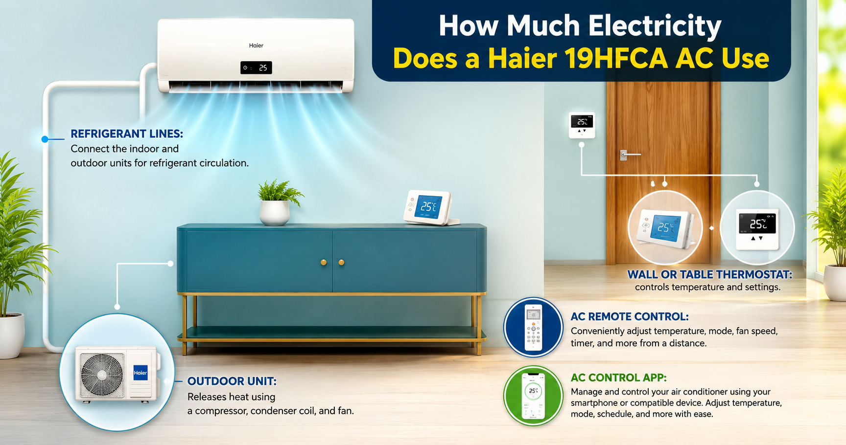 How Much Electricity Does a Haier 19HFCA AC Use