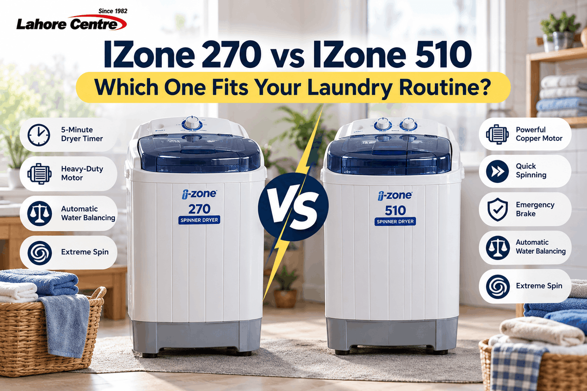 IZone 270 vs IZone 510 Spinner: Which One Fits Your Laundry Routine?