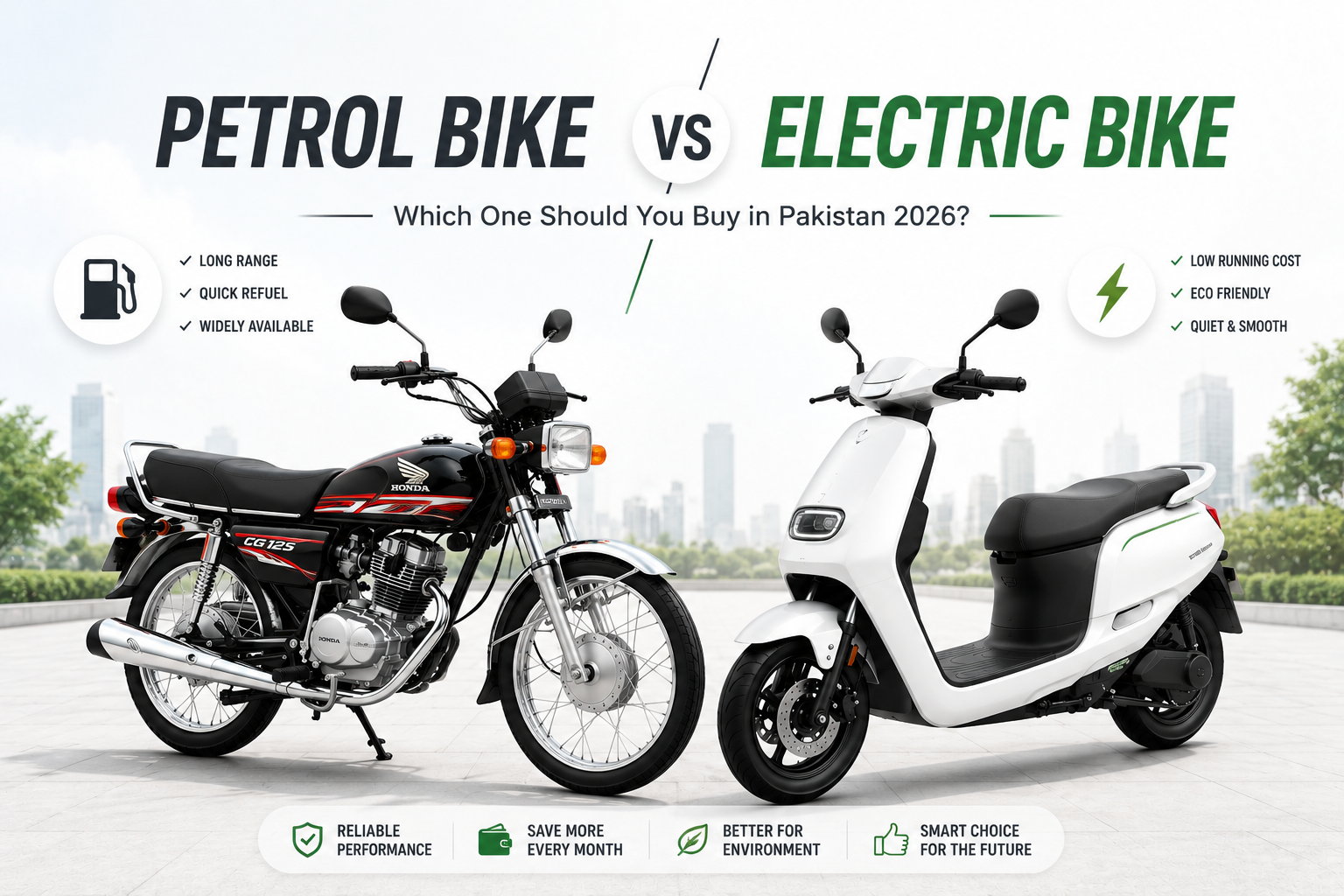Petrol Bike vs Electric Bike in Pakistan 2026: Which One Should You Buy?