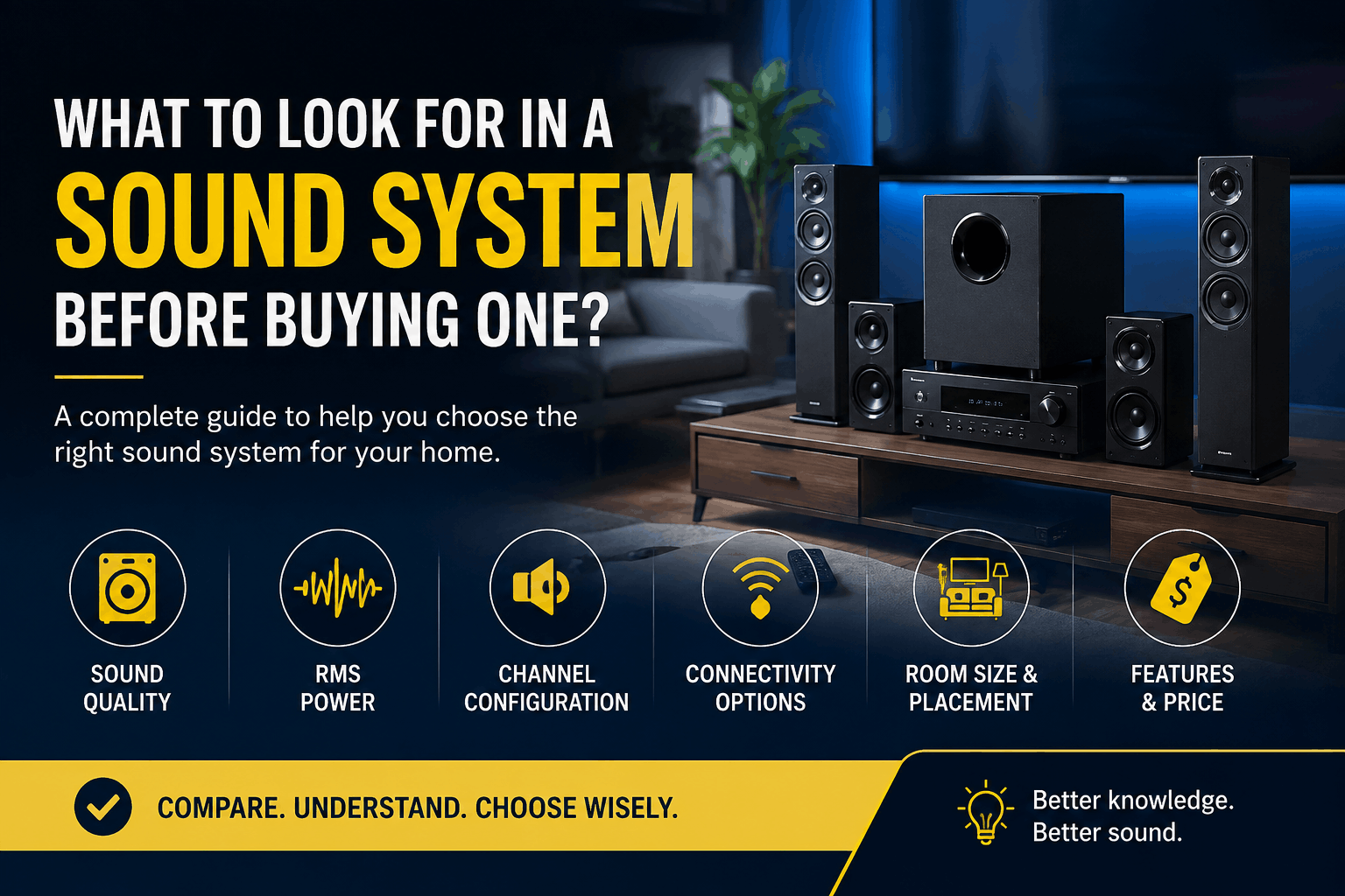What to Look for in a Sound System Before Buying One?