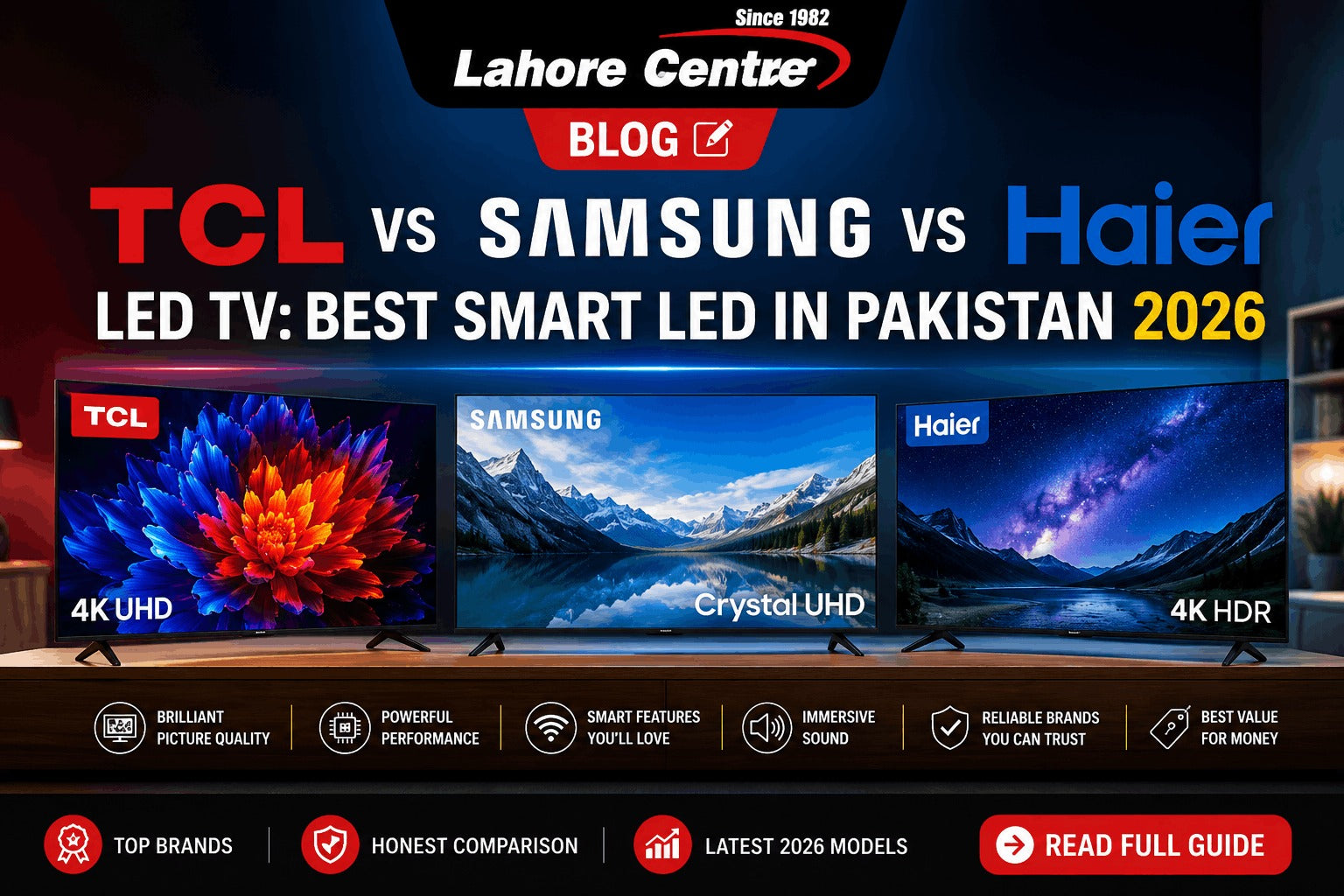 TCL vs Samsung vs Haier LED TV: Best Smart LED in Pakistan 2026