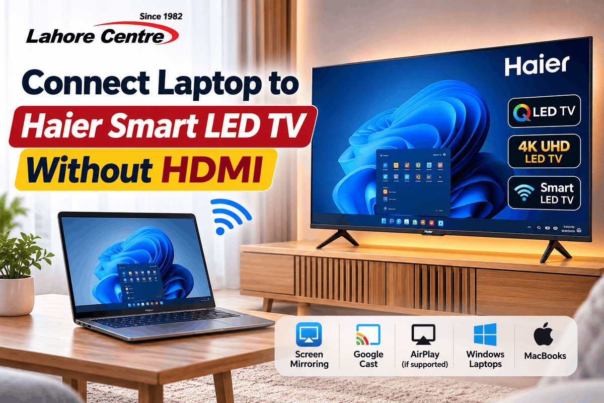 Connect Laptop to Haier Smart LED TV Without HDMI