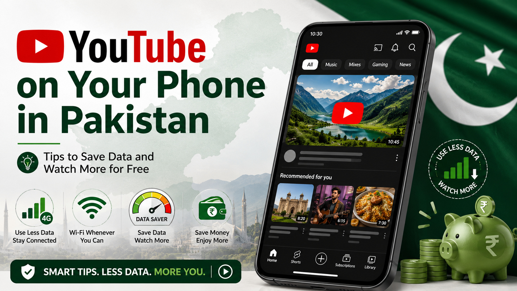 YouTube on your phone in Pakistan