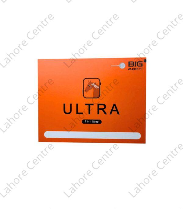 Ultra 7 in 1 Strap Smart Watch 2.01 infinite Display- Black color
