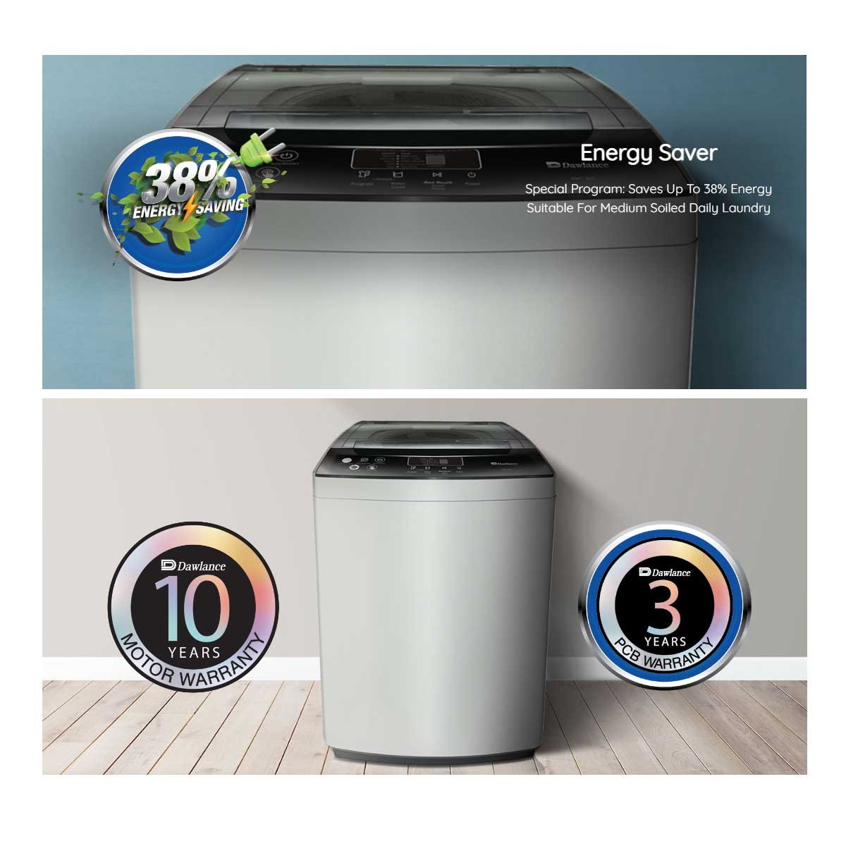 Dawlance DWT-9060 EZ Washing Machine Top Load Automatic image 1