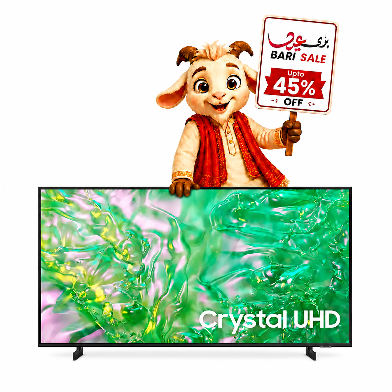 Samsung Crystal UHD DU8000 4K 55″ Smart TV Bari Eid Bari Sale