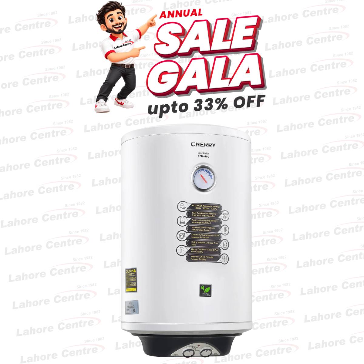 Cherry CEH-60L Electric Geyser ECO Series