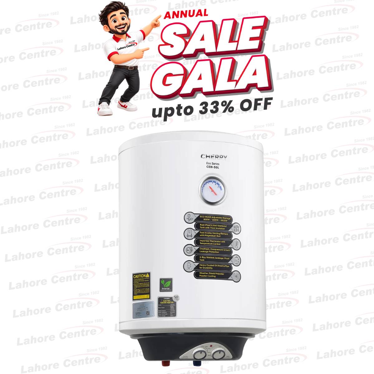 Cherry ECO Series Electric Geyser CEH-50L
