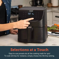 Cosori 5.5L Air Fryer CP158-AF Black on Installments in Lahore