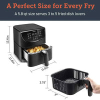 Cosori 5.5L Air Fryer CP158-AF Black Price in Pakistan