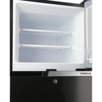 Dawlance 9149WB Chrome Refrigerator Hairline Black