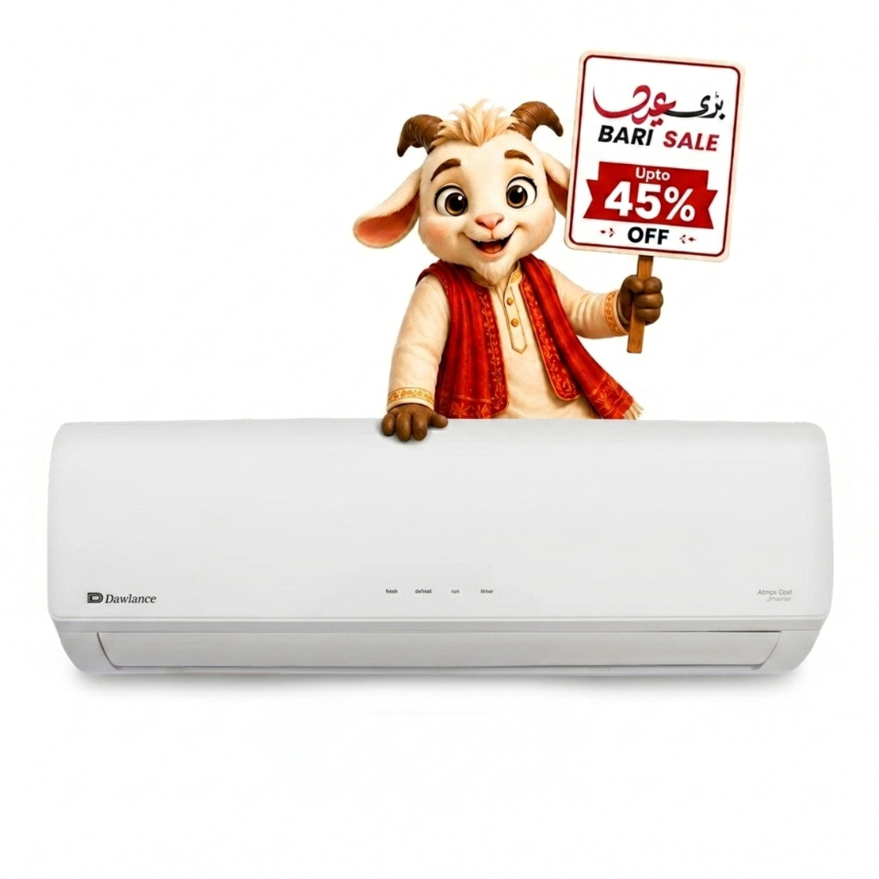 Dawlance Atmos Cool 1.5 Ton Inverter Air Conditioner Bari Eid Bari Sale