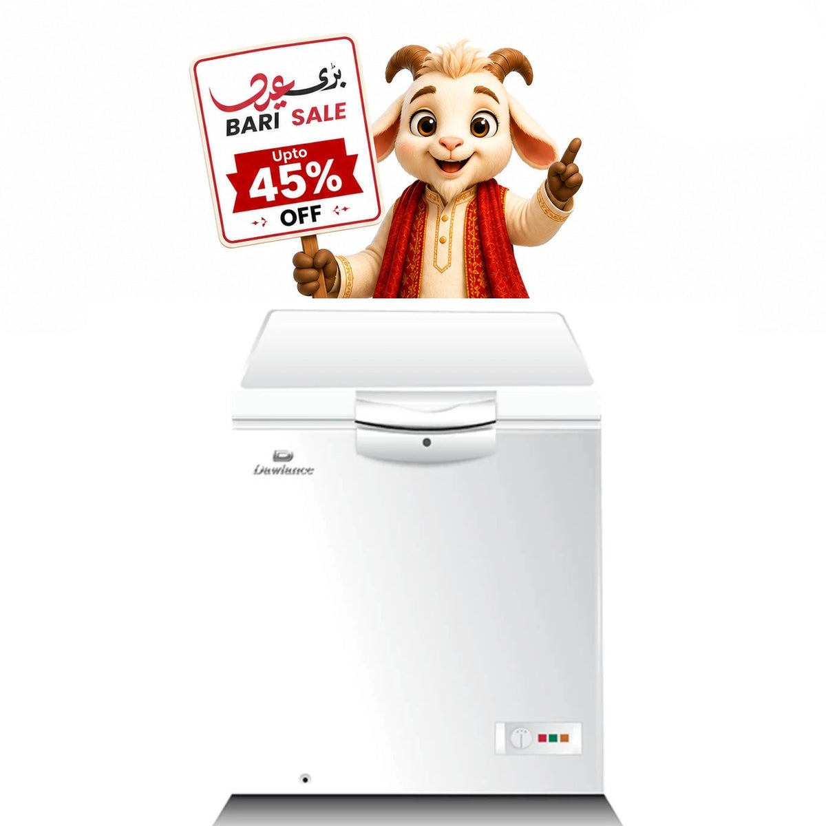 Dawlance Single Door Freezer 200P White | Bari Eid Bari Sale