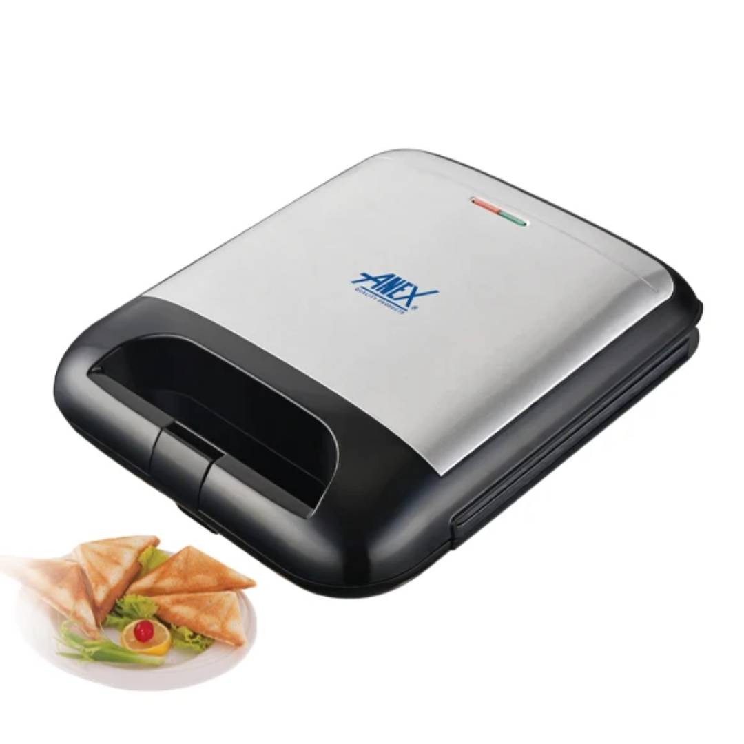 Anex AG-2137 Deluxe Sandwich Maker Black & Silver
