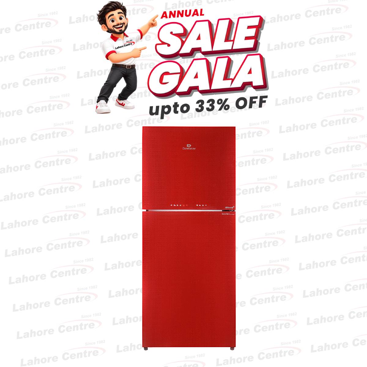 Dawlance 9193LF Avante+ IoT Double Door Refrigerator Silky Red