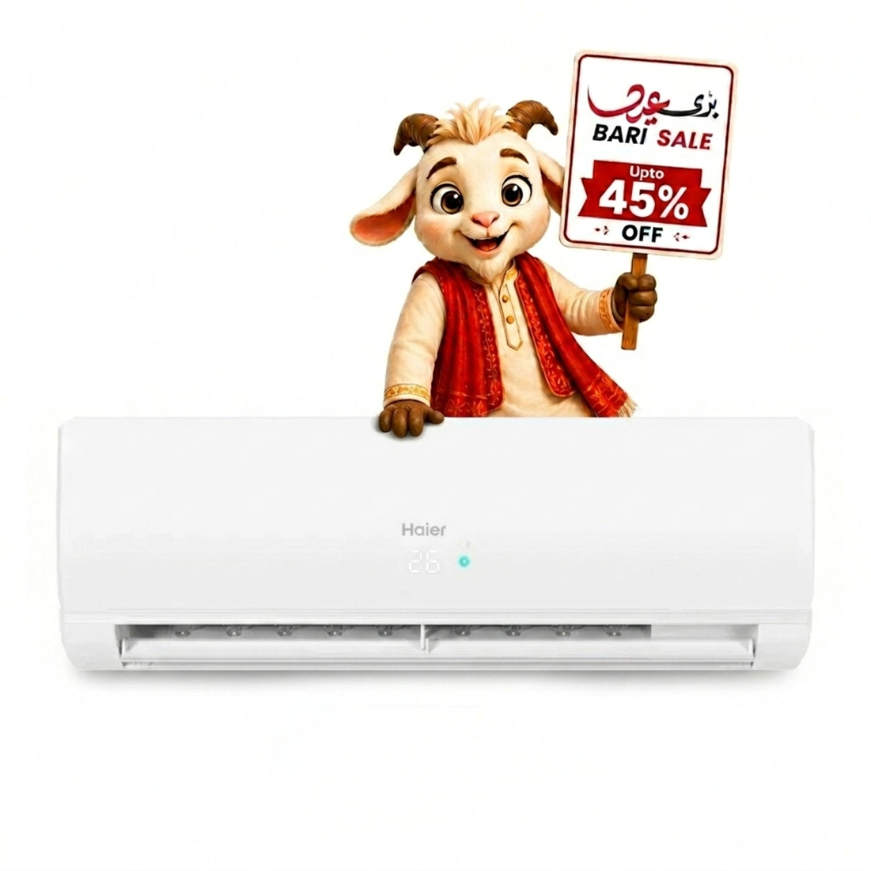 Haier 1 Ton Triple Inverter AC HSU-13HFCA Heat & Cool Bari Eid Bari Sale 