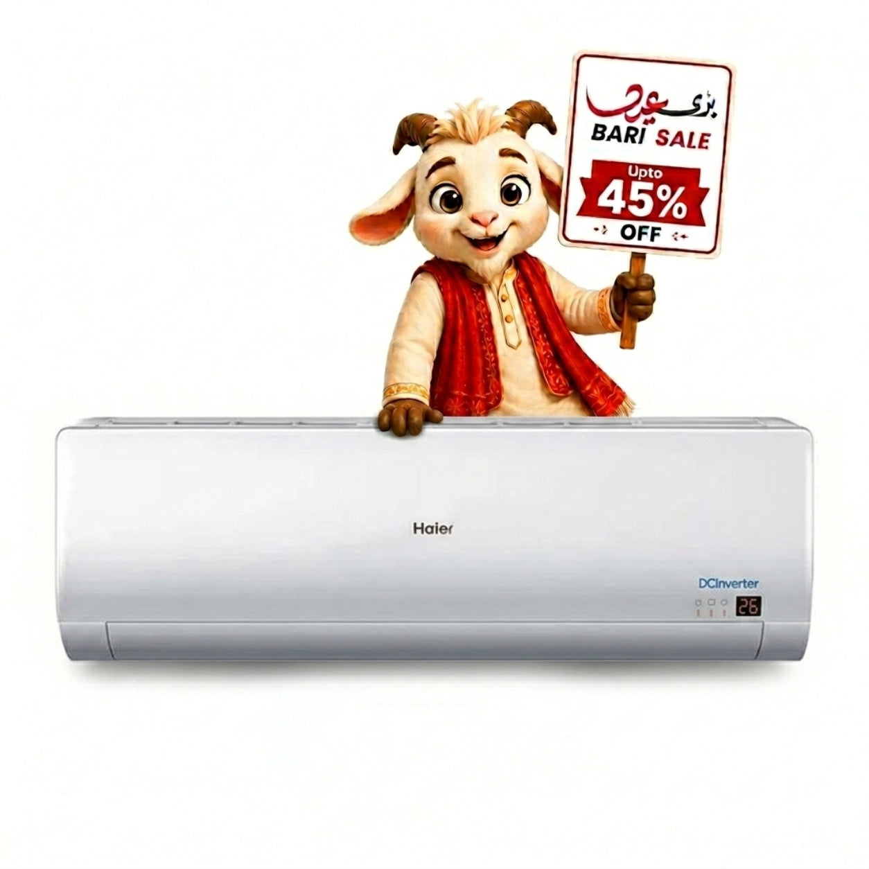 Haier 2 Ton Inverter AC HSU-24HFCD Bari Eid Bari Sale