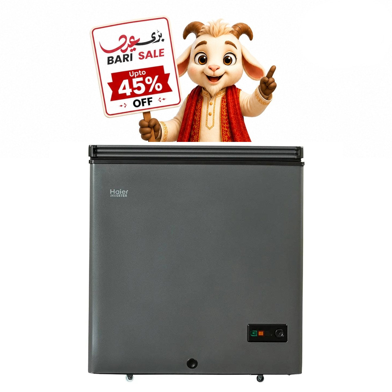 Haier Single Door Deep Freezer HDF-175IG Bari Eid Bari Sale