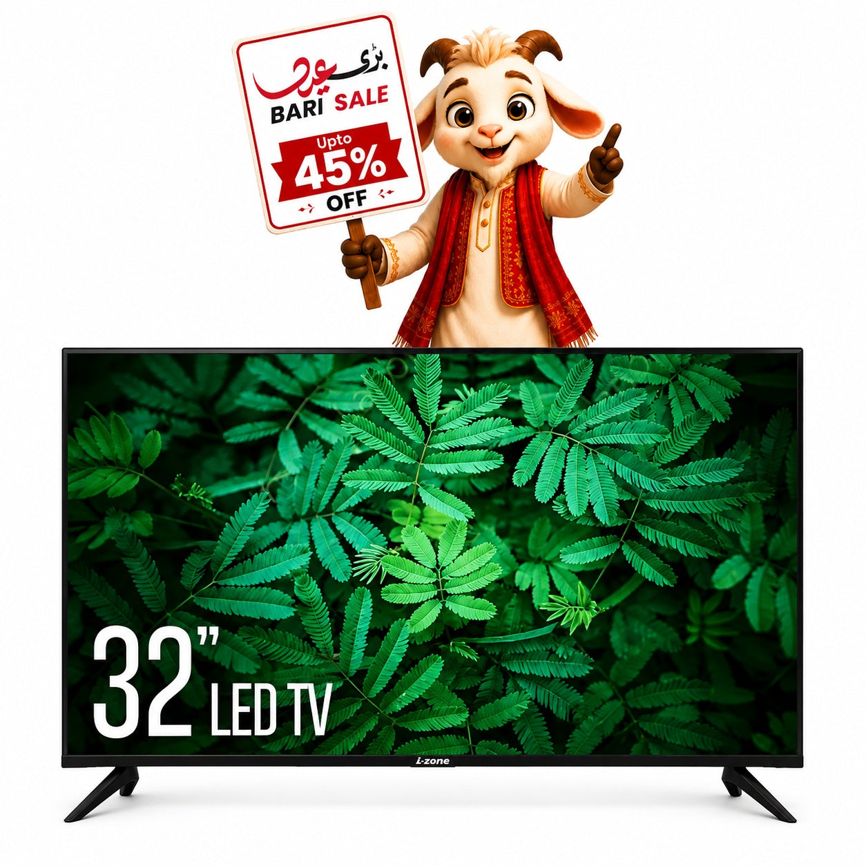 IZone 32A2000 32" Smart LED Bari Eid Bari Sale
