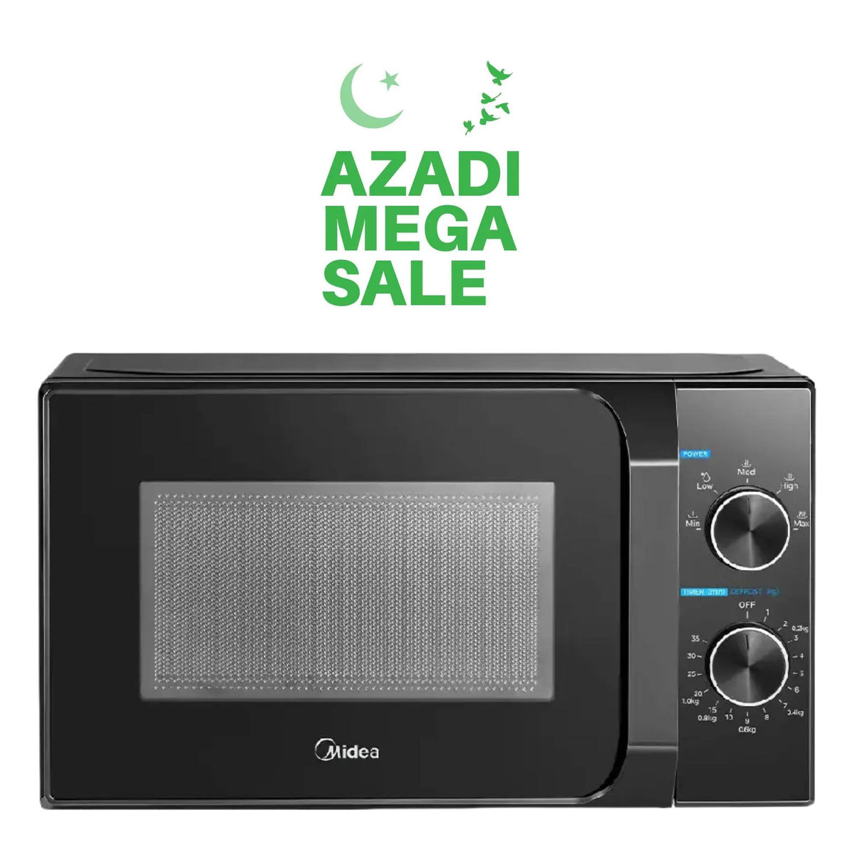 Midea 20 L Solo Microwave Oven MMO20CXA-ММРЕВК Manual