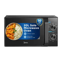 Midea 20 L Solo Microwave Oven MMO20CXA-ММРЕВК Manual on Installments in Lahore