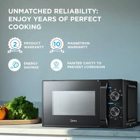 Midea 20 L Solo Microwave Oven MMO20CXA-ММРЕВК Manual Price in Lahore