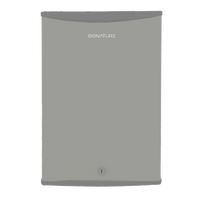Signature BR50S Single Door Compact Bedroom Refrigerator Silver