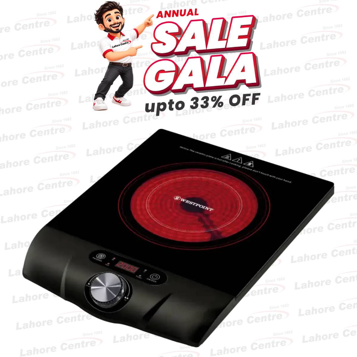 Westpoint WF-291 Professional Ceramic Cooker on Installments in Lahore