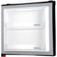 Dawlance 9173 WB Chrome Double Door Refrigerator Hairline Black