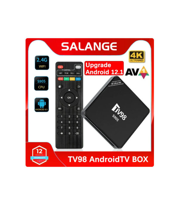 TV98 S905 Android TV Box HDR Set Top OS 4K WiFi - Image 2