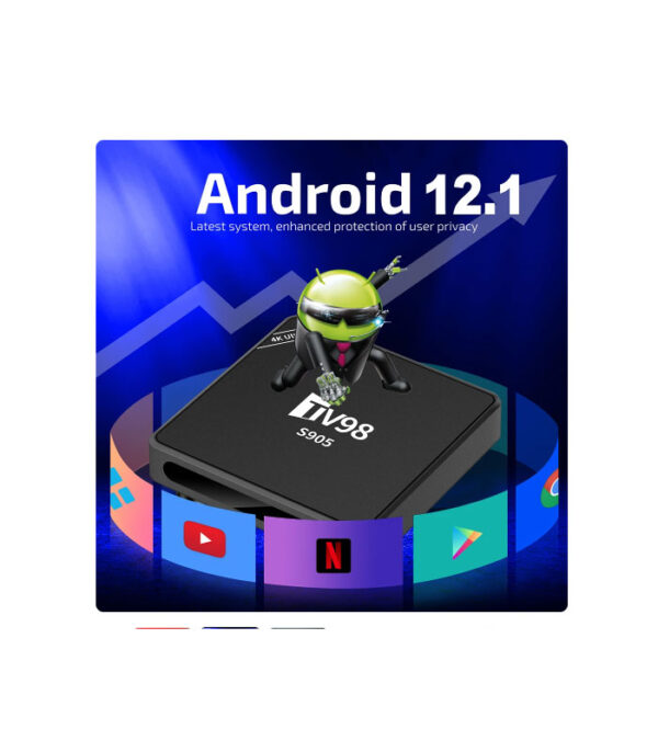 TV98 S905 Android TV Box HDR Set Top OS 4K WiFi - Image 3