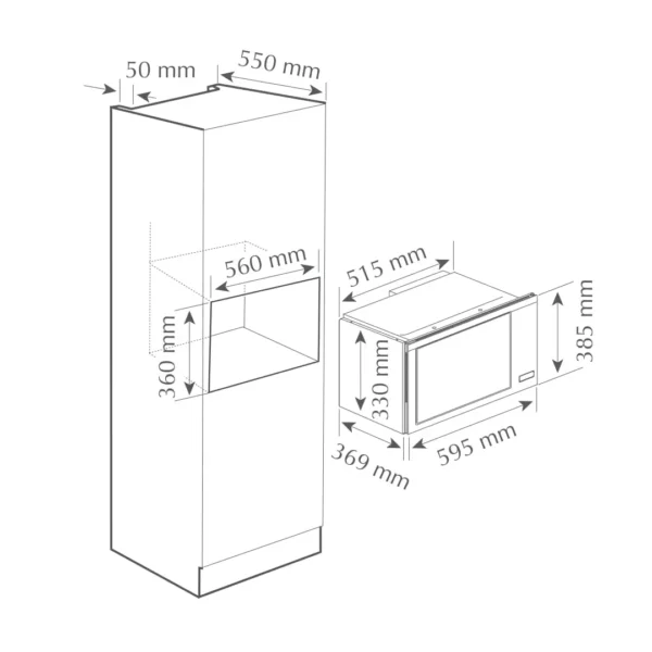 Fotile 25800K-C2G GRS Microwave Oven