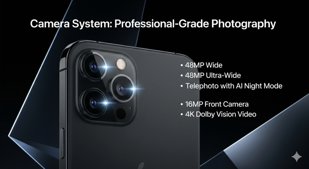camera system of iPhone 17 pro max