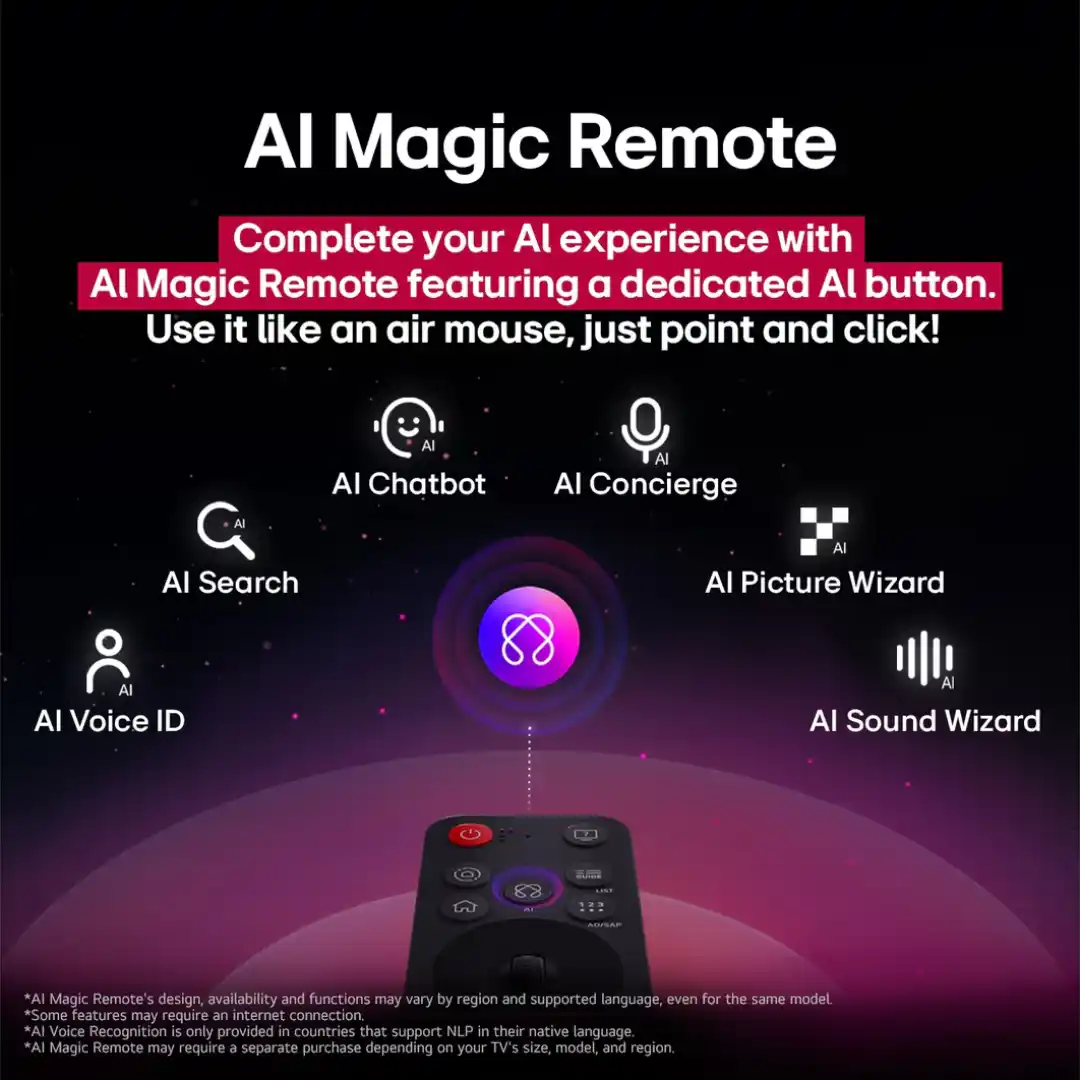 LG UA84 UHD 4K 65" AI Smart TV