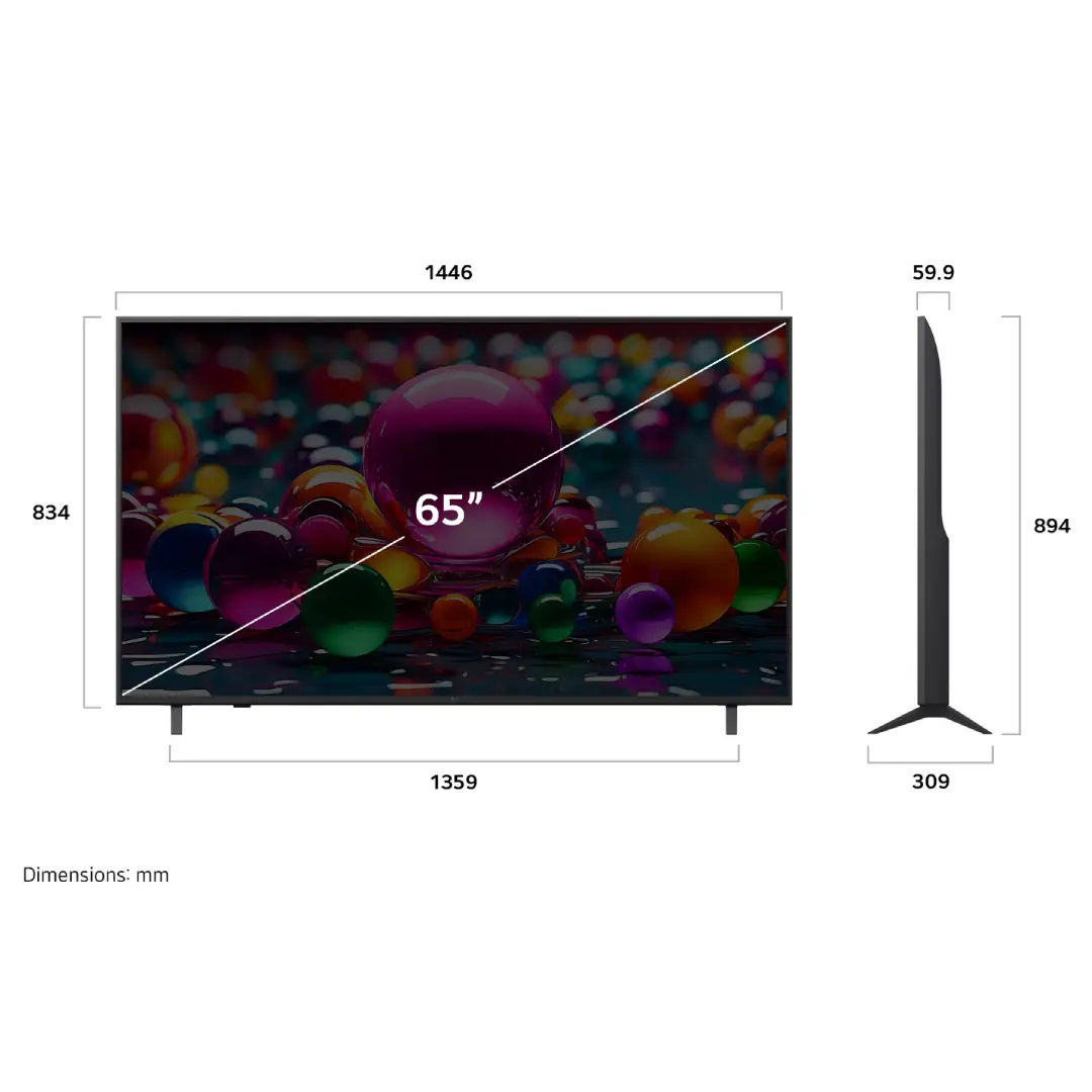 LG UA84 UHD 4K 65" AI Smart TV