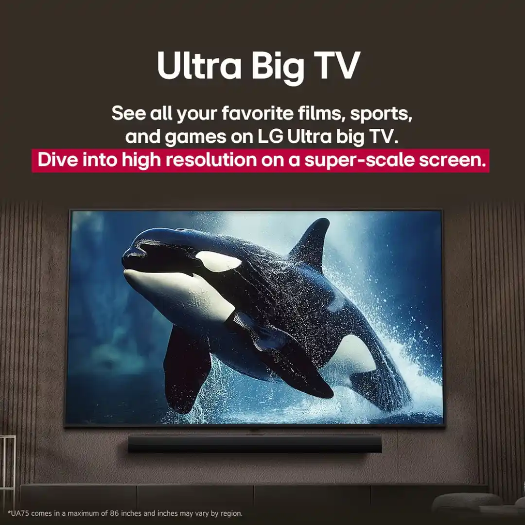 LG UA84 UHD 4K 65" AI Smart TV