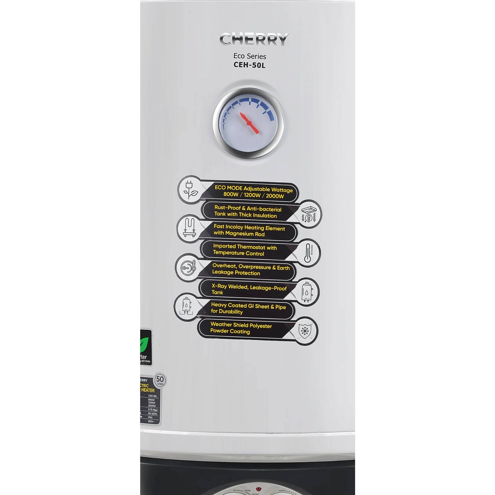 Cherry ECO Series Electric Water Geyser CEH-50L - Image 4