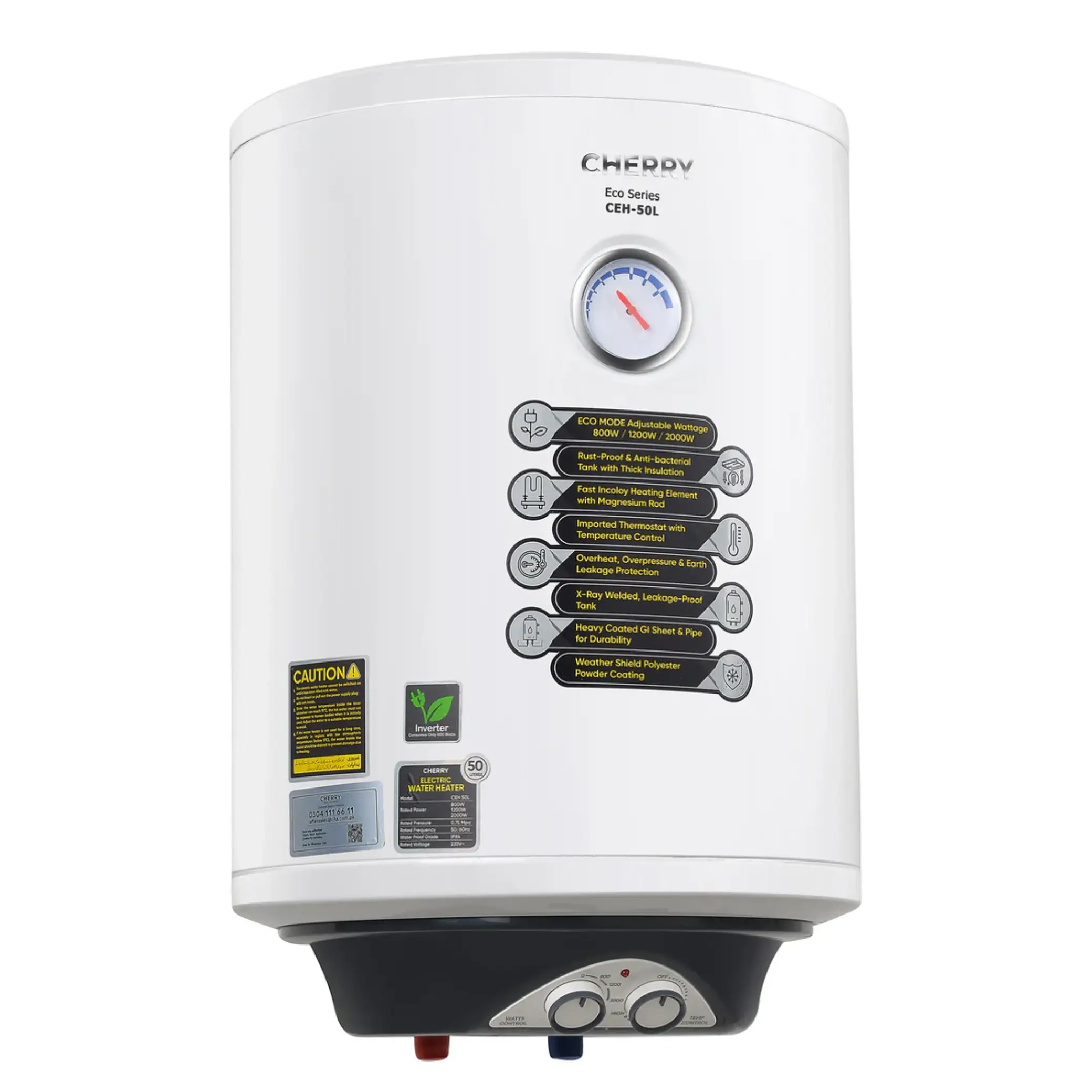 Cherry ECO Series Electric Water Geyser CEH-50L - Image 2