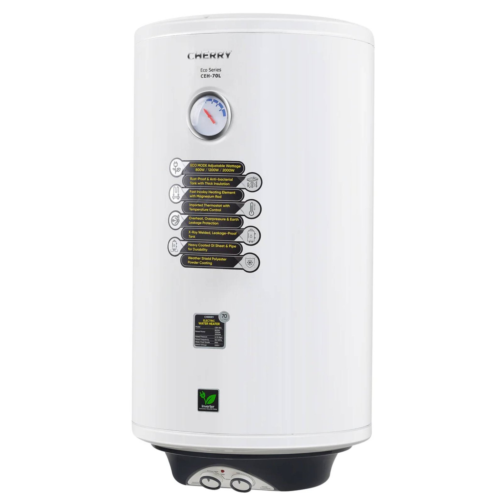 Cherry ECO Series Electric Water Geyser CEH-70L - Image 3