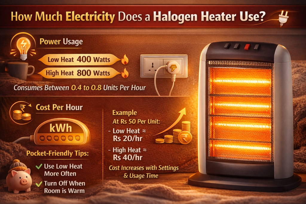 How Much Electricity Does a Halogen Heater Use
